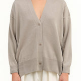 Cashmere Cardigan by Evam Eva in Beige