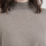 Evam eva brown mocha turtle neck cashmere sweaters