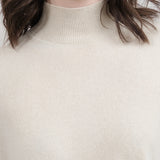 Evam eva cream ivory turtle neck cashmere sweaters