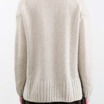 Evam Eva Apparel Womens Sweaters Cashmere Pullover in Ivory