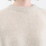 Evam Eva Apparel Womens Sweaters Cashmere Pullover in Ivory