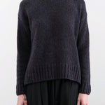 Evam Eva Apparel Womens Sweaters Cashmere Pullover in North Sea