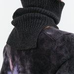 Evam Eva Accessories Scarves Cashmere Rib Snood in Charcoal Charcoal