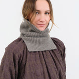 Evam Eva Accessories Scarves Cashmere Rib Snood in Mocha Mocha