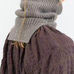 Evam Eva Accessories Scarves Cashmere Rib Snood in Mocha Mocha