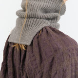 Evam Eva Accessories Scarves Cashmere Rib Snood in Mocha Mocha