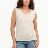 Evam Eva Cashmere Sleeveless in Beige