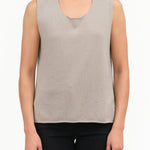 Cashmere Sleeveless by Evam Eva in Kinari