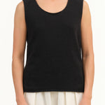 Cashmere Sleeveless by Evam Eva in Sumi