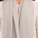 Beige Gray Cashmere Stole Scarf by Evam Eva 