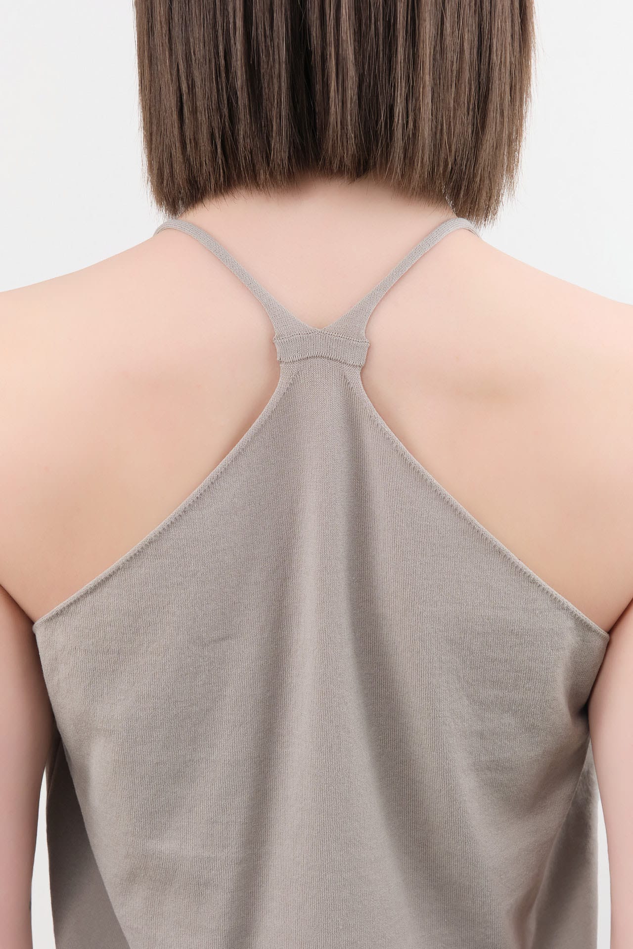 Evam Eva Apparel Womens Blouses Cotton Camisole in Grege