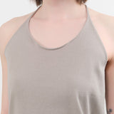 Evam Eva Apparel Womens Blouses Cotton Camisole in Grege