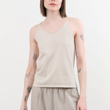 Evam Eva Apparel Womens Blouses Cotton Camisole in Ivory