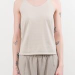 Evam Eva Apparel Womens Blouses Cotton Camisole in Ivory