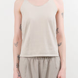 Evam Eva Apparel Womens Blouses Cotton Camisole in Ivory