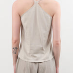 Evam Eva Apparel Womens Blouses Cotton Camisole in Ivory