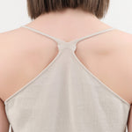 Evam Eva Apparel Womens Blouses Cotton Camisole in Ivory