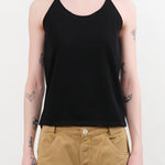Evam Eva Apparel Womens Blouses Cotton Camisole in Sumi