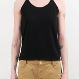 Evam Eva Apparel Womens Blouses Cotton Camisole in Sumi