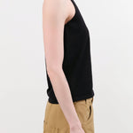 Evam Eva Apparel Womens Blouses Cotton Camisole in Sumi