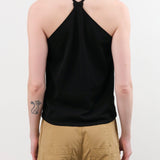 Evam Eva Apparel Womens Blouses Cotton Camisole in Sumi