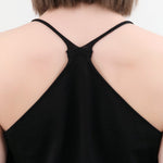 Evam Eva Apparel Womens Blouses Cotton Camisole in Sumi