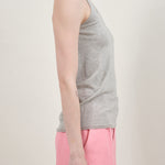 Side of Cotton Cashmere Camisole in Gray