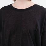 Evam Eva Apparel Womens Blouses Cotton Half Sleeve Pullover in Black