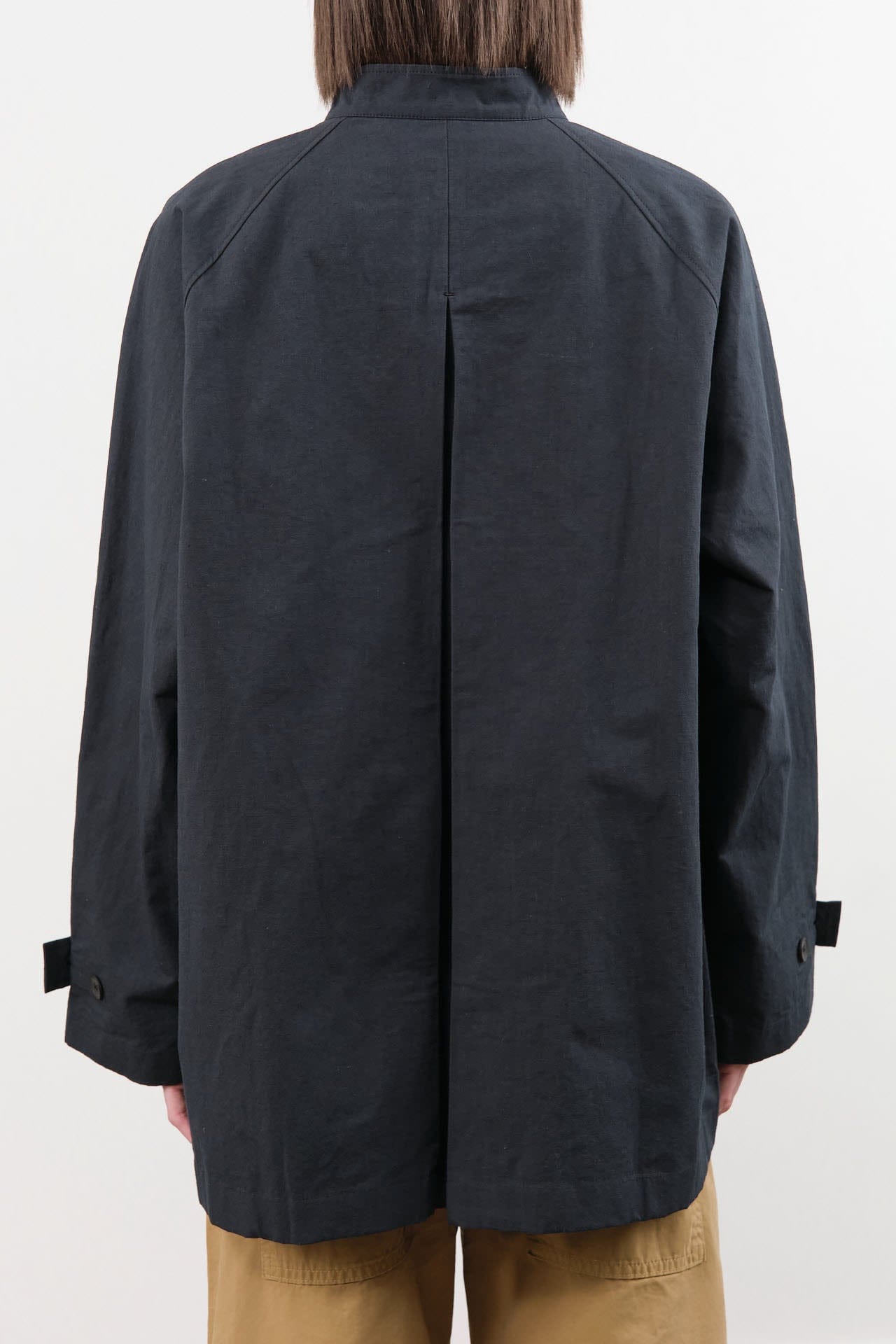 Evam Eva Apparel Womens Outerwear Cotton Hemp Raglan Jacket Stone Gray / One Size