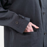 Evam Eva Apparel Womens Outerwear Cotton Hemp Raglan Jacket Stone Gray / One Size