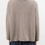 Evam Eva Apparel Womens Sweaters Cotton Slub Pullover in Grege