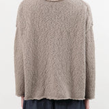 Evam Eva Apparel Womens Sweaters Cotton Slub Pullover in Grege