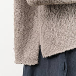 Evam Eva Apparel Womens Sweaters Cotton Slub Pullover in Grege
