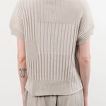 Evam Eva Apparel Womens Sweaters Cotton Vest in Antique White