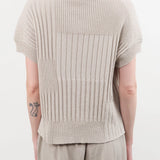 Evam Eva Apparel Womens Sweaters Cotton Vest in Antique White
