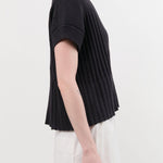 Evam Eva Apparel Womens Sweaters Cotton Vest in Sumi