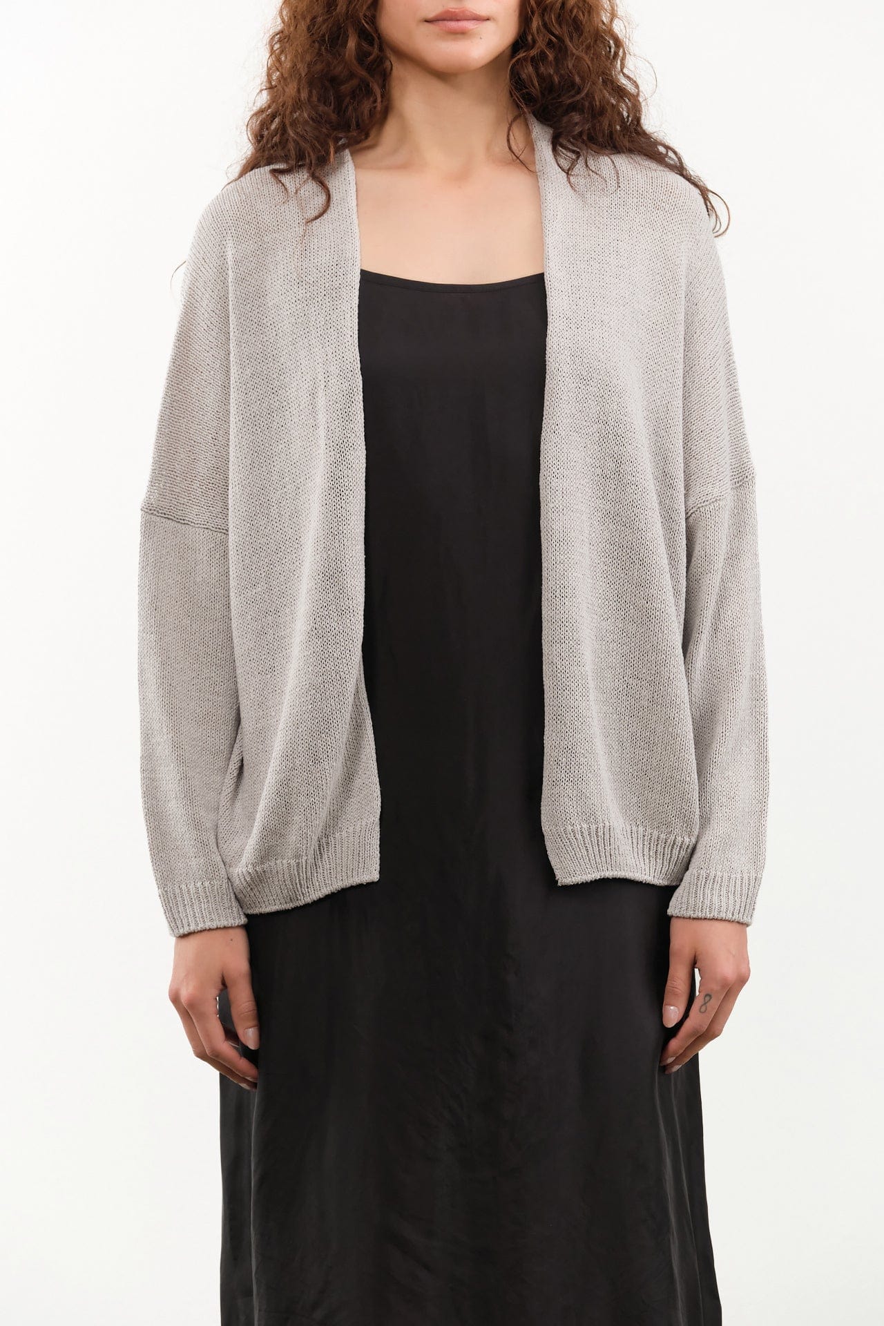 Evam Eva Apparel Womens Sweaters Dry Silk Cardigan