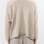 Evam Eva Apparel Womens Sweaters Linen Cotton Cardigan