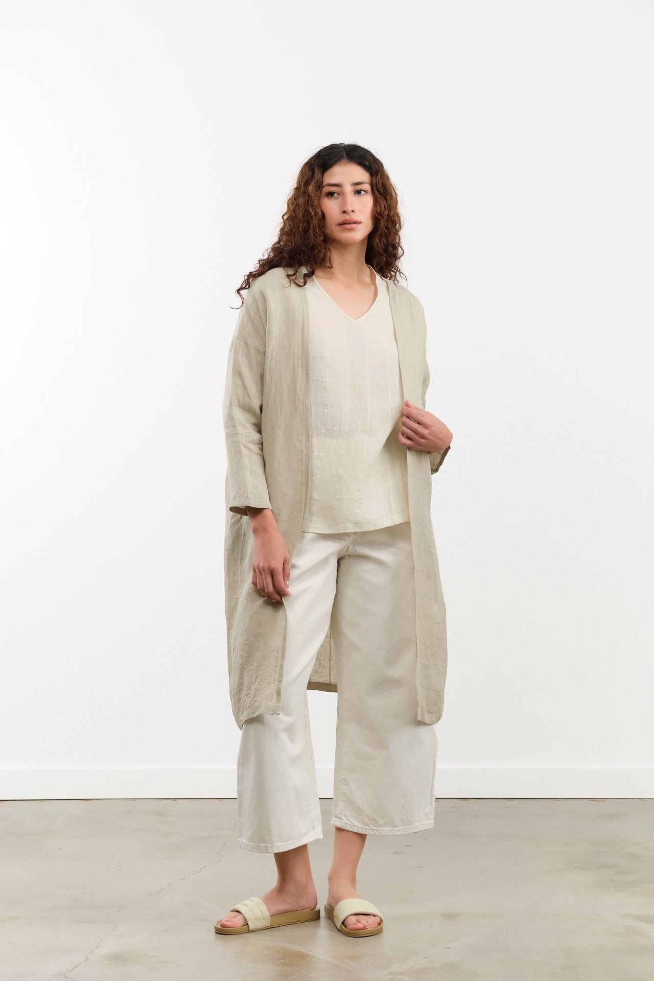Evam Eva Linen Stitches Robe – Cedar & Hyde Mercantile
