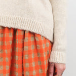 Evam Eva Apparel Womens Sweaters Low Gauge Pullover Ecru / One Size