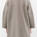 Evam Eva Apparel Womens Outerwear Press Wool Robe Mocha / One Size