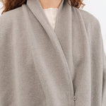 Evam Eva Apparel Womens Outerwear Press Wool Robe Mocha / One Size