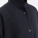 Evam Eva Apparel Womens Outerwear Renew-Wool Stand Short Coat
