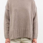 Evam Eva Apparel Womens Sweaters Renew-Wool Turtleneck in Mocha