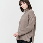 Evam Eva Renew-Wool Turtleneck in Mocha