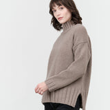 Evam Eva Renew-Wool Turtleneck in Mocha