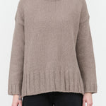 Renew-Wool Turtleneck by Evam Eva in Mocha