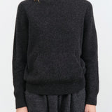 Evam Eva Apparel Womens Sweaters Seamless Cashmere Parka in Charcoal