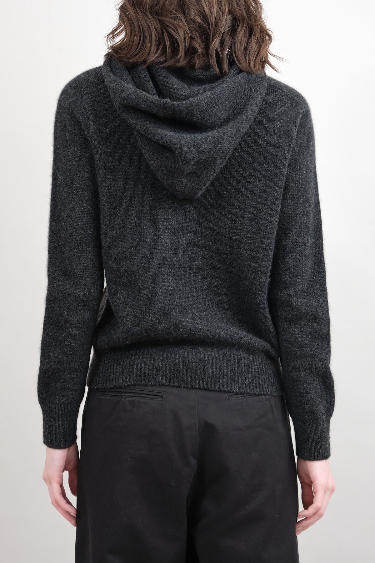 Seamless Cashmere Parka in Charcoal