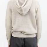 Evam Eva Apparel Womens Sweaters Seamless Cashmere Parka in Light Gray